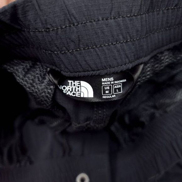 North Face Pants Mens Medium Gray Elastic Waist Convertible Hiking Nylon Stretch - Picture 3 of 8